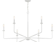 Savoy House 1-2221-6-83 Six Light Chandelier, Bisque White (4)