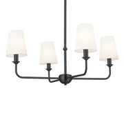 Kichler 52520BK Four Light Chandelier, Black (2)