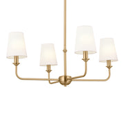 Kichler 52520BNB Four Light Chandelier, Brushed Natural Brass (2)