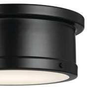 Kichler 52540BK Two Light Flush Mount, Black (2)