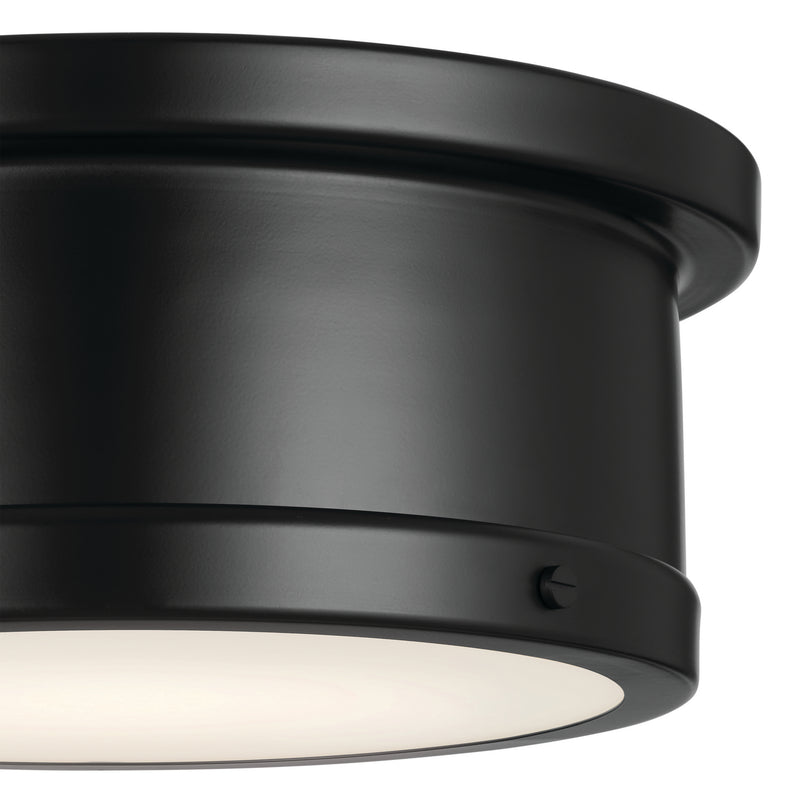 Kichler 52540BK Two Light Flush Mount, Black (2)