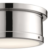 Kichler 52540PN Two Light Flush Mount, Polished Nickel (2)