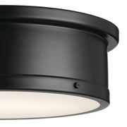 Kichler 52541BK Three Light Flush Mount, Black (2)