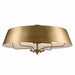 Kichler 52543BNB Four Light Pendant/Semi Flush, Brushed Natural Brass (2)