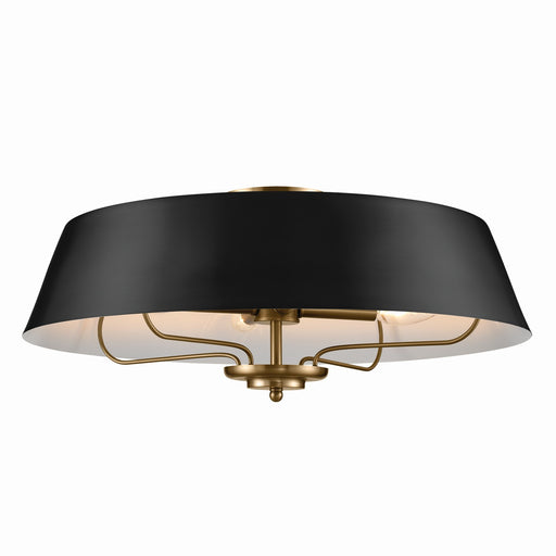 Kichler 52543BK Four Light Pendant/Semi Flush, Black (2)