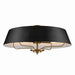 Kichler 52543BK Four Light Pendant/Semi Flush, Black (2)