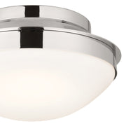 Kichler 52544PN Two Light Flush Mount, Polished Nickel (2)