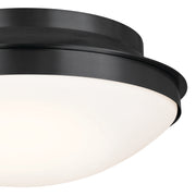 Kichler 52545BK Three Light Flush Mount, Black (2)
