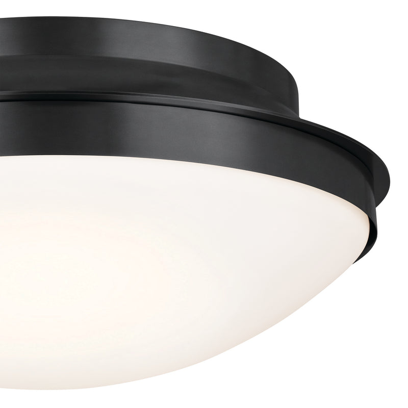 Kichler 52545BK Three Light Flush Mount, Black (2)