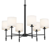 Kichler 52500BK Six Light Chandelier, Black (3)