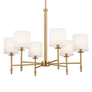 Kichler 52500BNB Six Light Chandelier, Brushed Natural Brass (2)