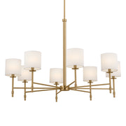 Kichler 52502BNB Eight Light Chandelier, Brushed Natural Brass (2)