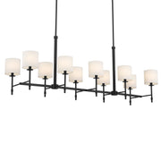 Kichler 52503BK Ten Light Linear Chandelier, Black (3)
