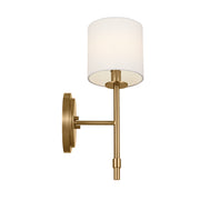 Kichler 52505BNB One Light Wall Sconce, Brushed Natural Brass (4)