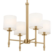 Kichler 52504BNB Four Light Chandelier, Brushed Natural Brass (2)