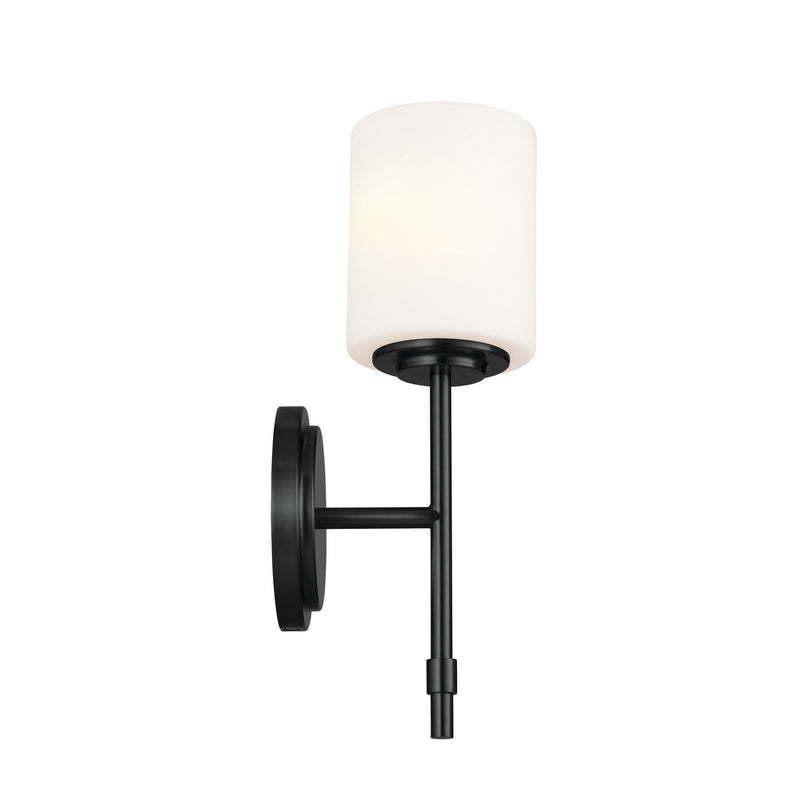 Kichler 55140BK One Light Wall Sconce, Black (4)