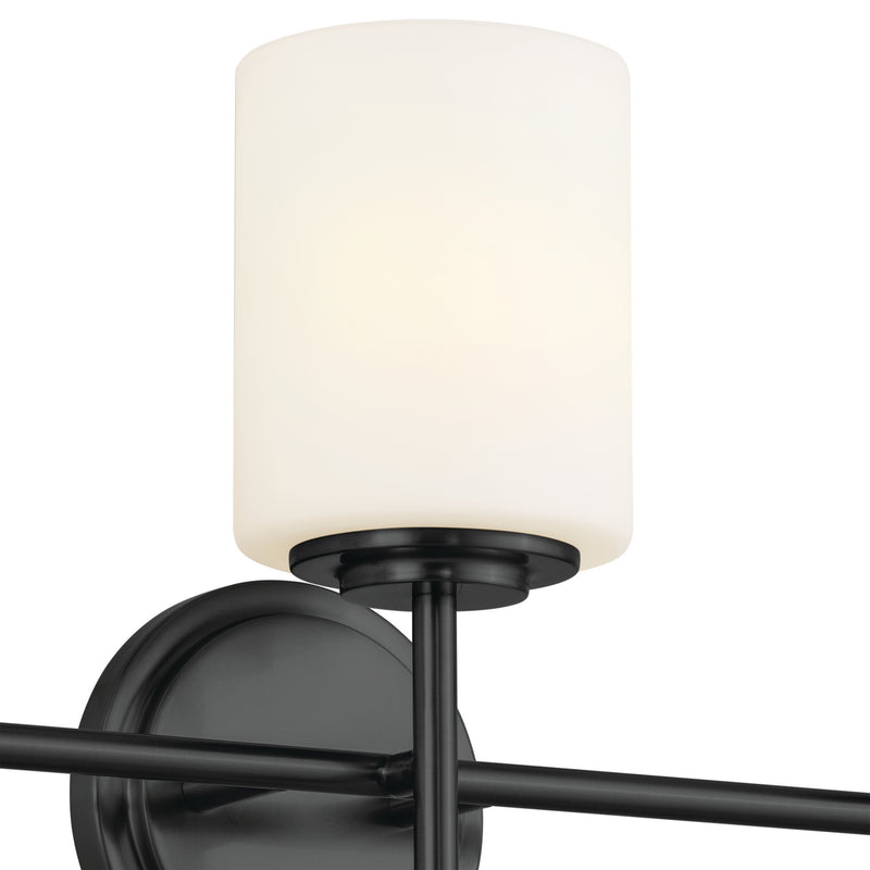 Kichler 55142BK Three Light Bath, Black (2)