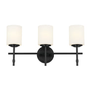Kichler 55142BK Three Light Bath, Black (3)