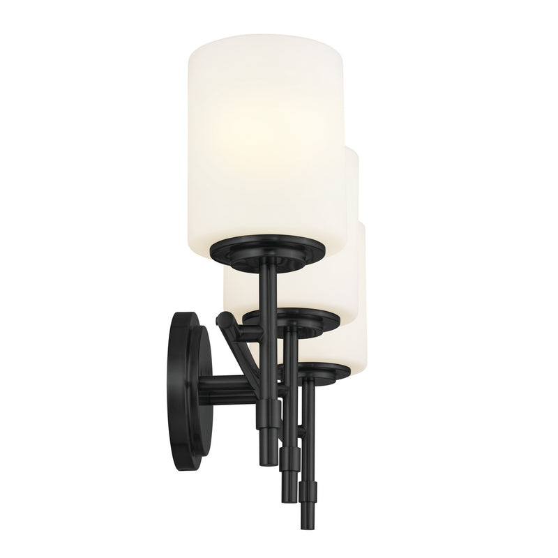 Kichler 55142BK Three Light Bath, Black (4)