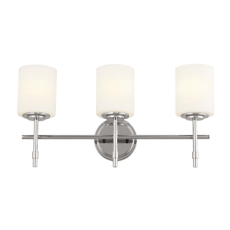 Kichler 55142PN Three Light Bath, Polished Nickel (3)