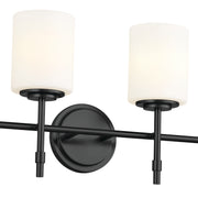 Kichler 55143BK Four Light Bath, Black (2)