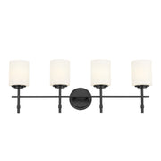 Kichler 55143BK Four Light Bath, Black (3)