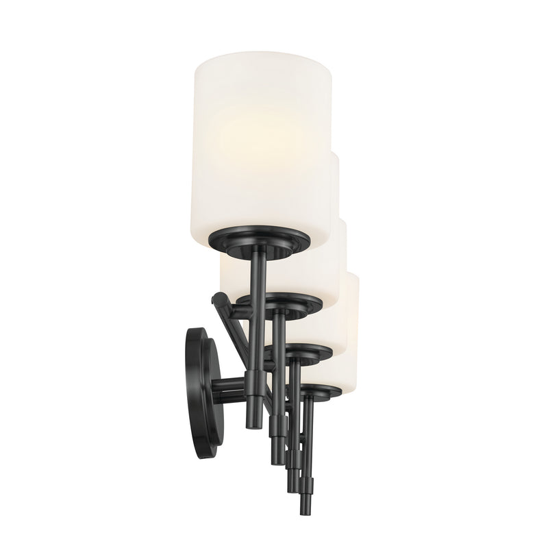Kichler 55143BK Four Light Bath, Black (4)