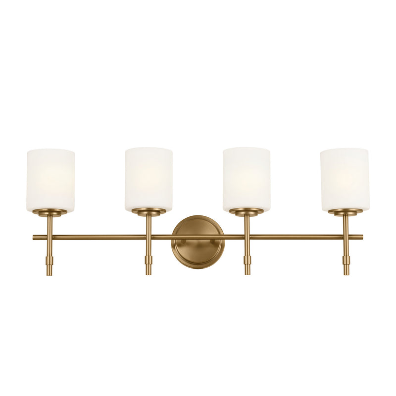 Kichler 55143BNB Four Light Bath, Brushed Natural Brass (3)