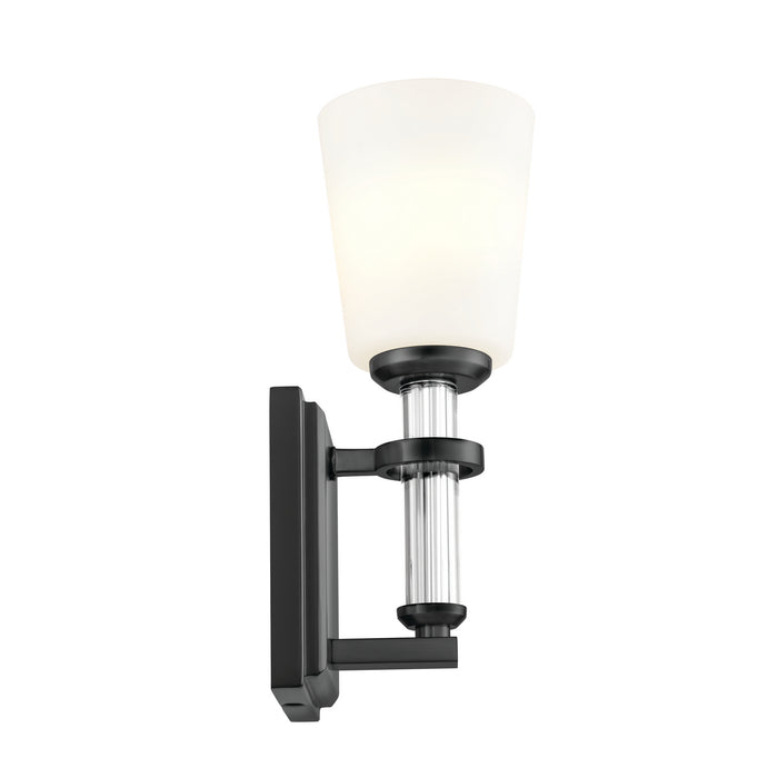 Kichler 55145BK Rosalind One Light Wall Sconce, Black Alternate Image 3.jpg