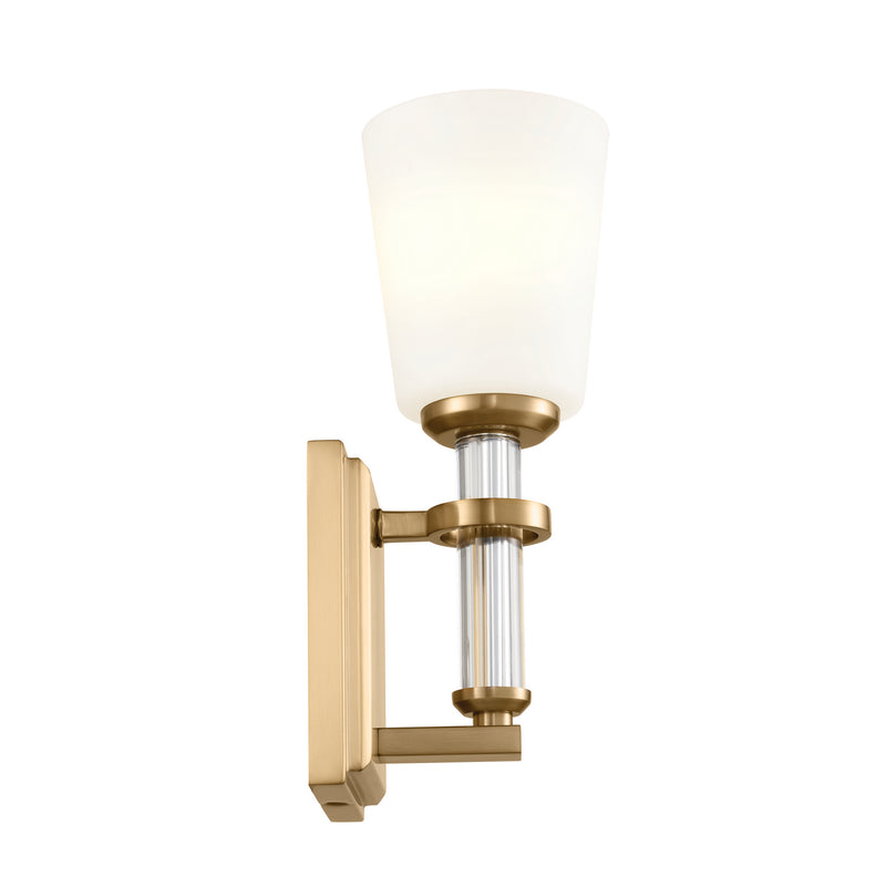 Kichler 55145BNB One Light Wall Sconce, Brushed Natural Brass (4)