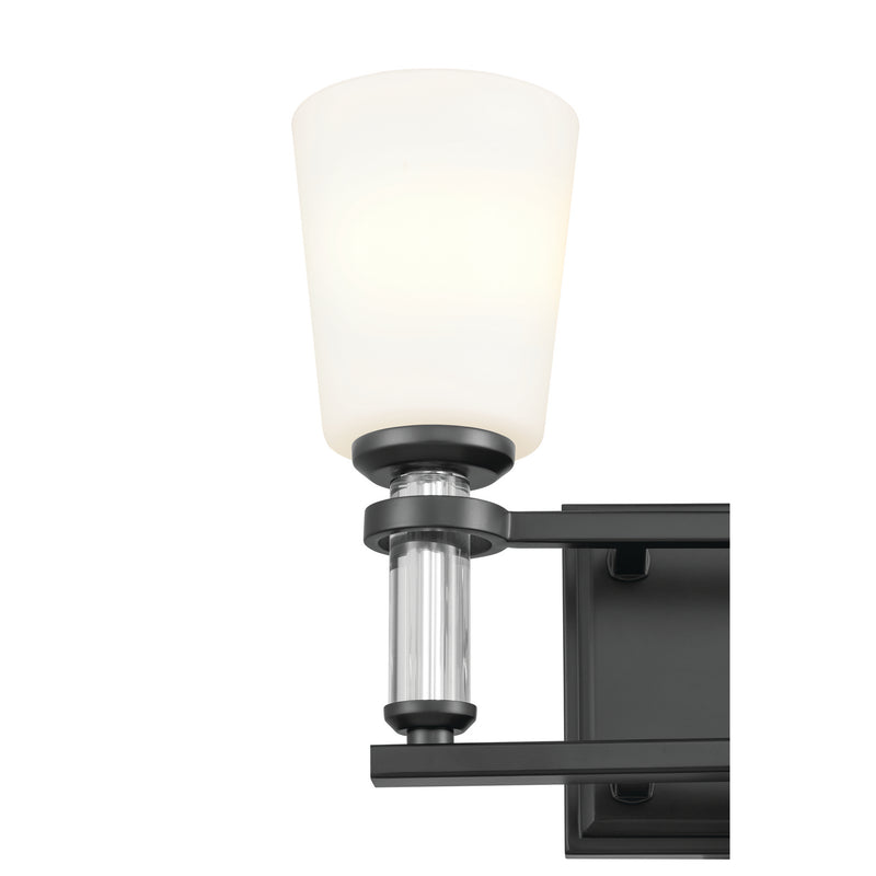 Kichler 55146BK Two Light Bath, Black (3)