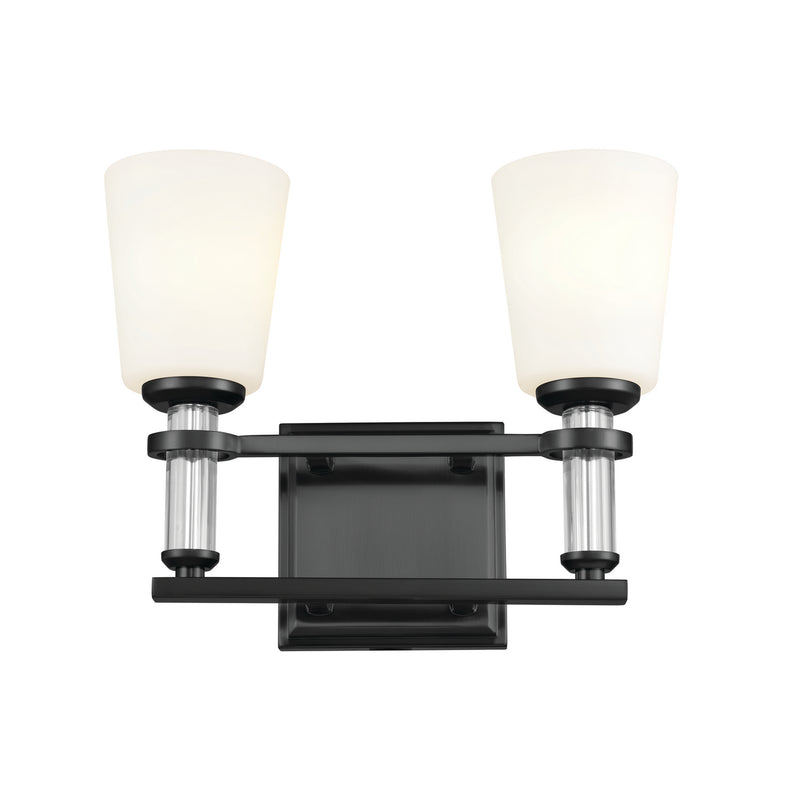 Kichler 55146BK Two Light Bath, Black (4)