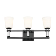 Kichler 55147BK Three Light Bath, Black (3)