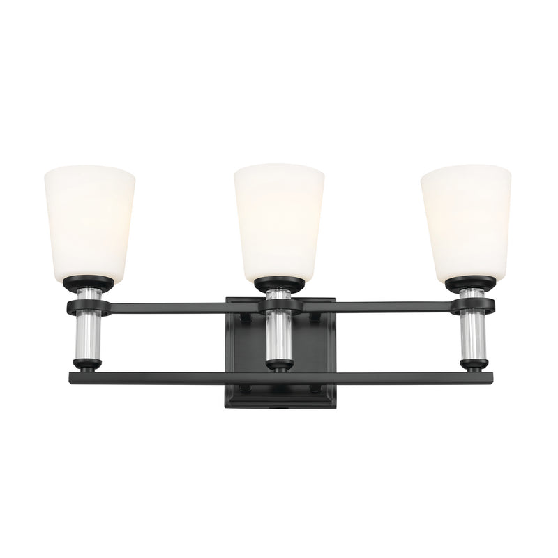 Kichler 55147BK Three Light Bath, Black (3)