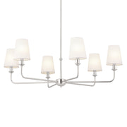 Kichler 52516PN Six Light Chandelier, Polished Nickel (2)