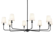 Kichler 52517BK Eight Light Chandelier, Black (2)