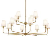Kichler 52518BNB 12 Light Chandelier, Brushed Natural Brass (2)
