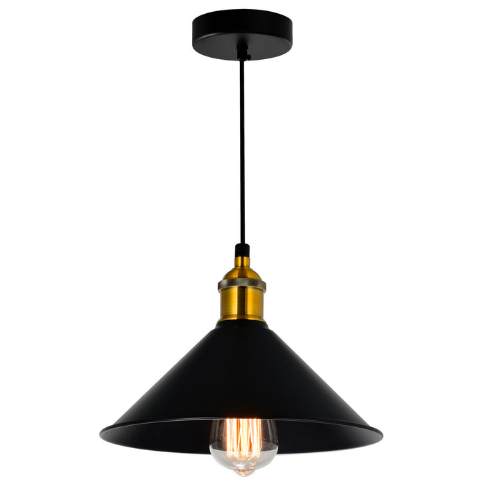 CWI Lighting 9605P8-1-101-B Brave One Light Mini Pendant Black Alt 1.jpg