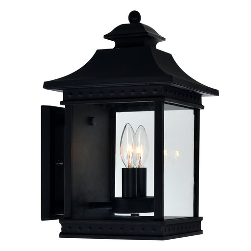 CWI Lighting 0416W9-A-2-101 Cleveland Two Light Outdoor Wall Lantern Black Alt 1.jpg