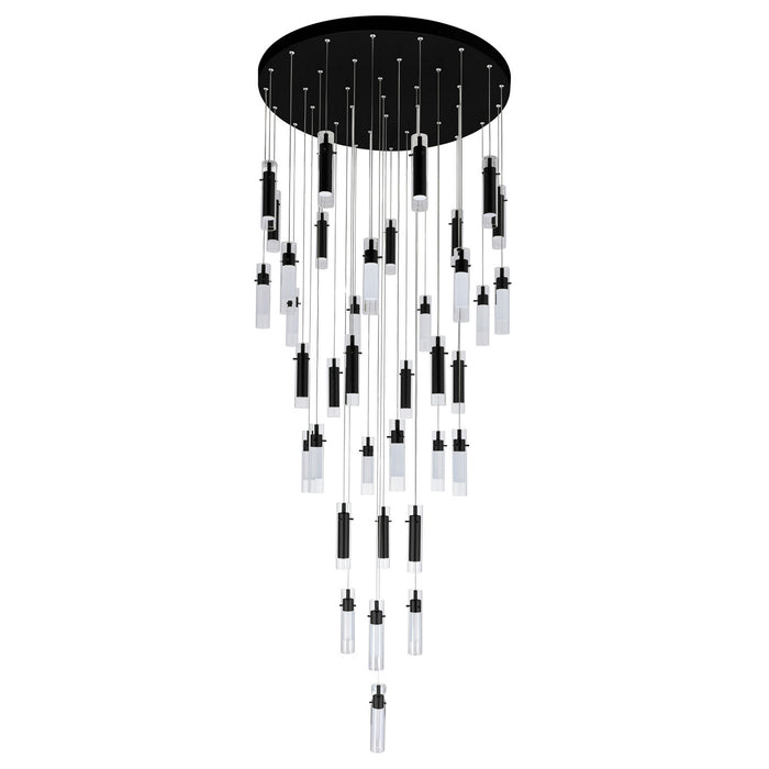 CWI Lighting 1606P33-37-101 Olinda LED Chandelier Black Alt 1.jpg