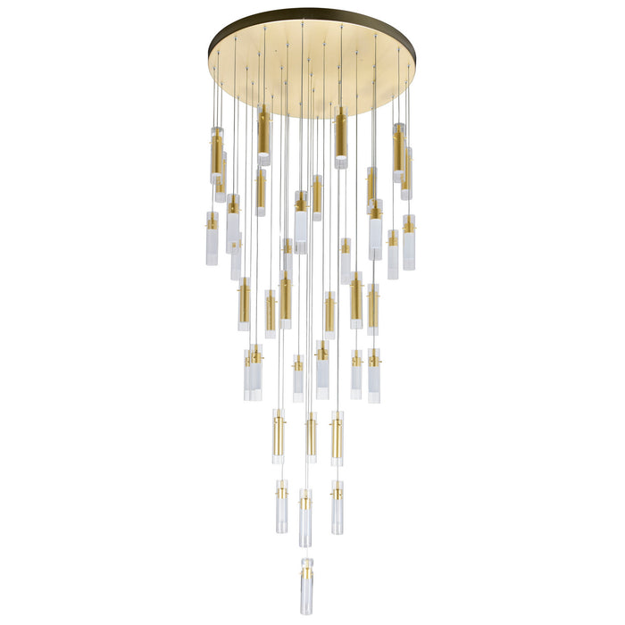 CWI Lighting 1606P33-37-602 Olinda LED Chandelier Satin Gold Alt 1.jpg