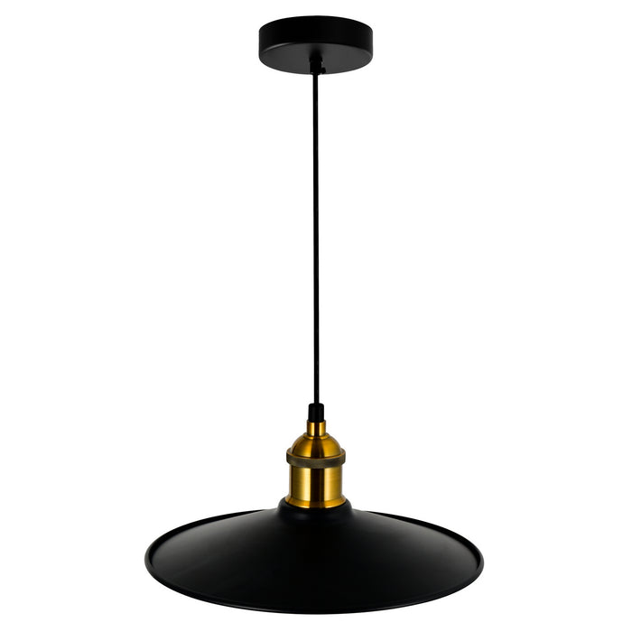 CWI Lighting 9605P10-1-101 Brave One Light Mini Pendant Black Alt 1.jpg