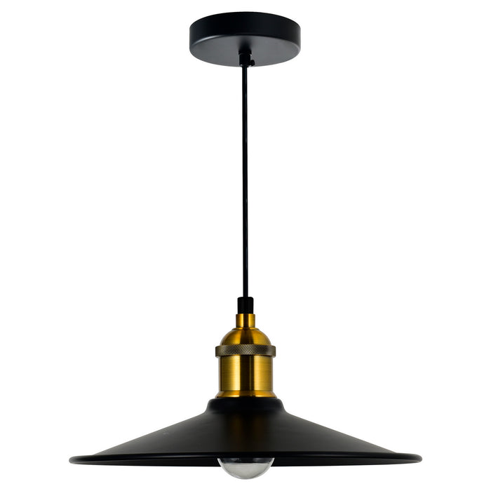 CWI Lighting 9605P10-1-101 Brave One Light Mini Pendant Black Alt 3.jpg