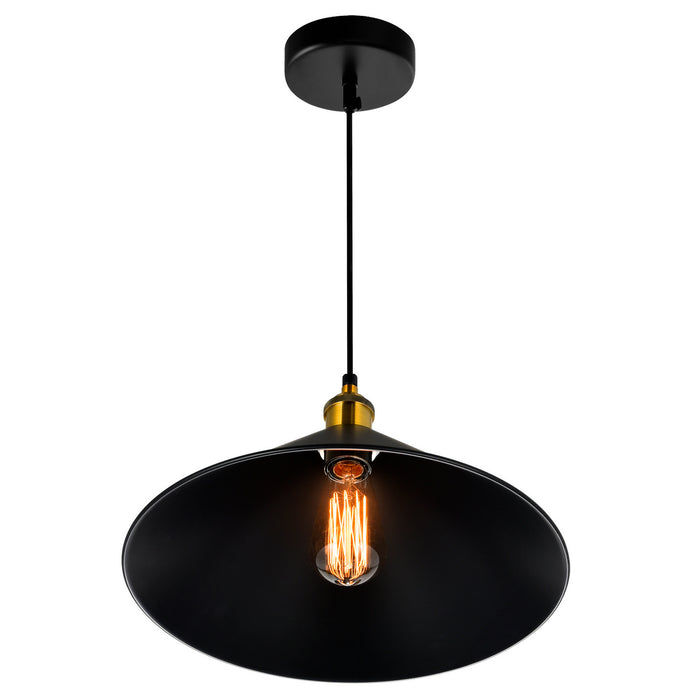 CWI Lighting 9605P12-1-101-B Brave One Light Mini Pendant Black Alt 1.jpg