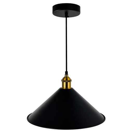 CWI Lighting 9605P14-1-101-B Brave One Light Mini Pendant Black Alt 1.jpg