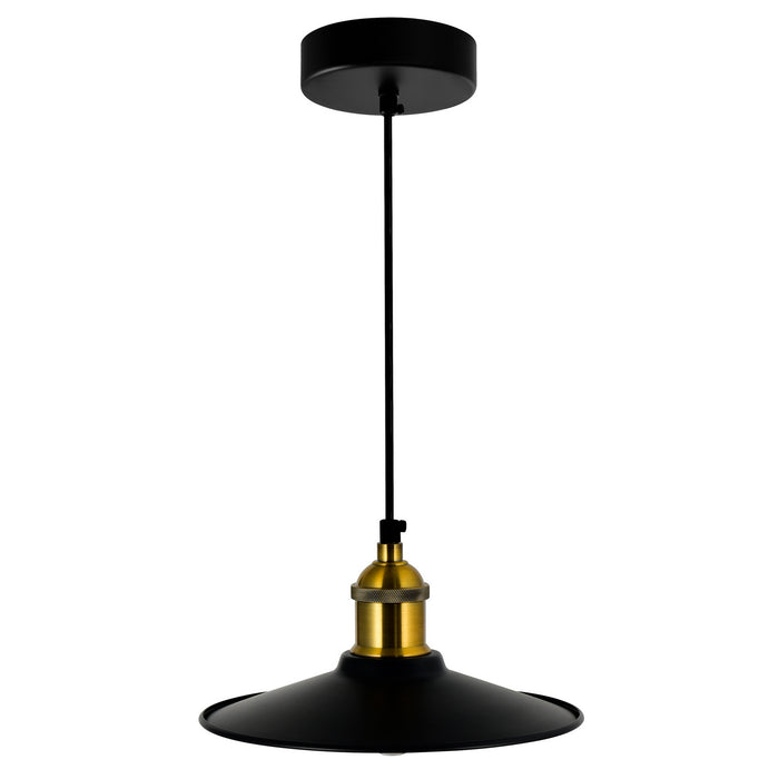 CWI Lighting 9605P9-1-101 Brave One Light Mini Pendant Black Alt 1.jpg