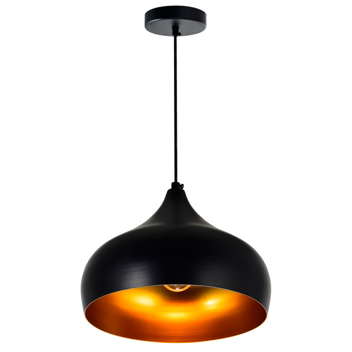 CWI Lighting 9633P13-1-101 Dynamic One Light Pendant Black Alt 3.jpg