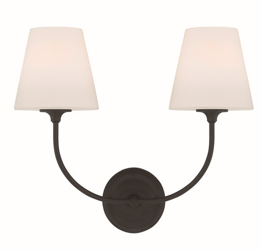 Crystorama 2442-OP-BF Sylvan Two Light Wall Sconce Black Forged Alternate Image.jpg