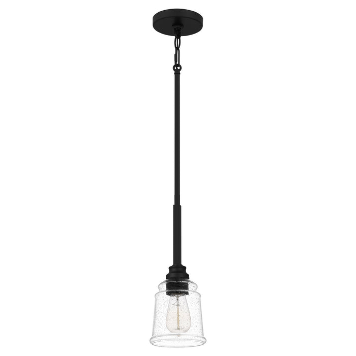 Quoizel MCI1505MBK McIntire One Light Mini Pendant, Matte Black Alternate Image.jpg