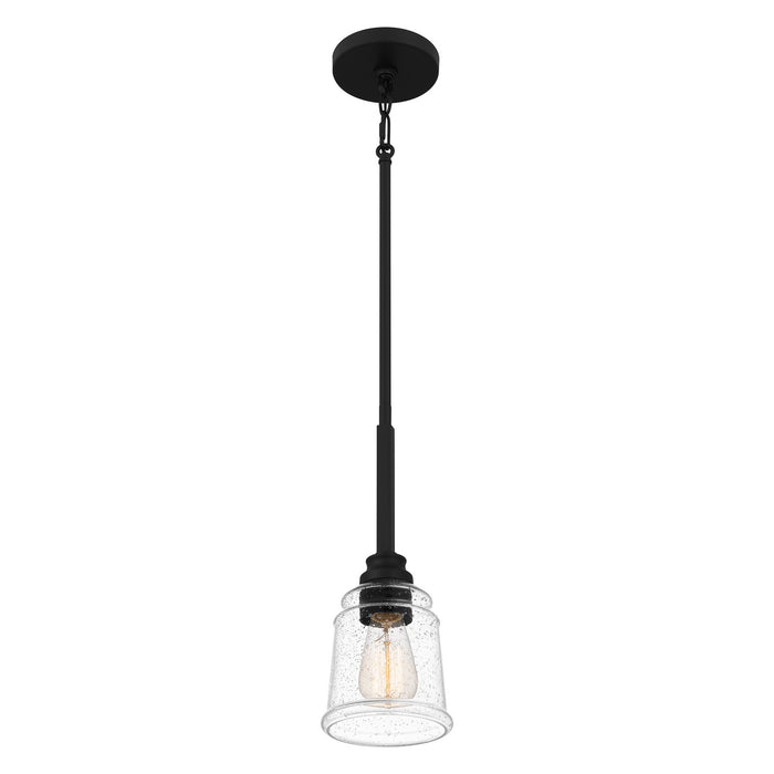 Quoizel MCI1505MBK McIntire One Light Mini Pendant, Matte Black Alternate Image 3.jpg